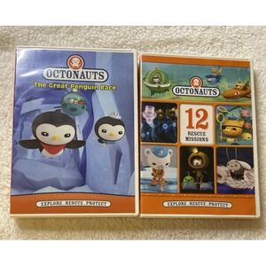 Octonauts 12 Rescue Missions & The Great Penguin Race Lot Of 2 DVD